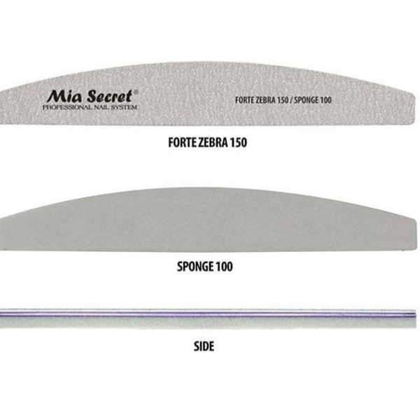 FORTE ZEBRA - SPONGE NAIL FILE #150/100