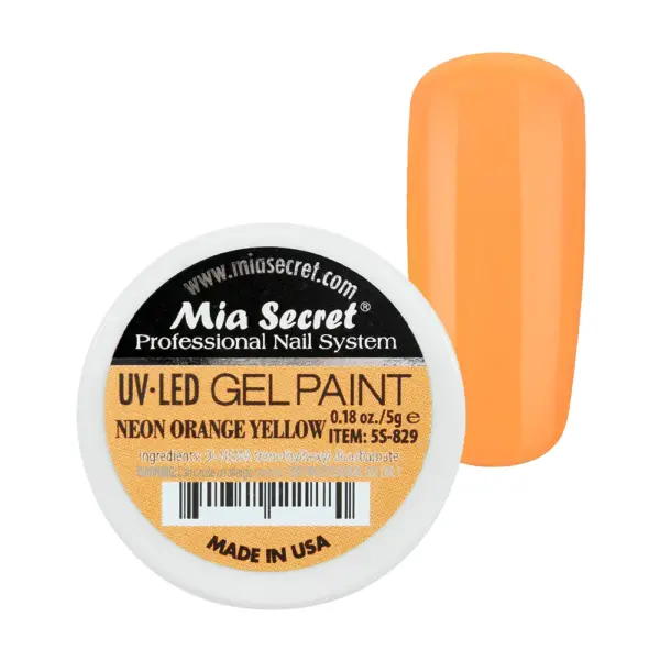UV-LED / NEON ORANGE YELLOW / GEL PAINT