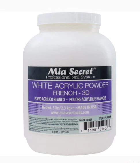 WHITE ACRYLIC POWDER 5LBS